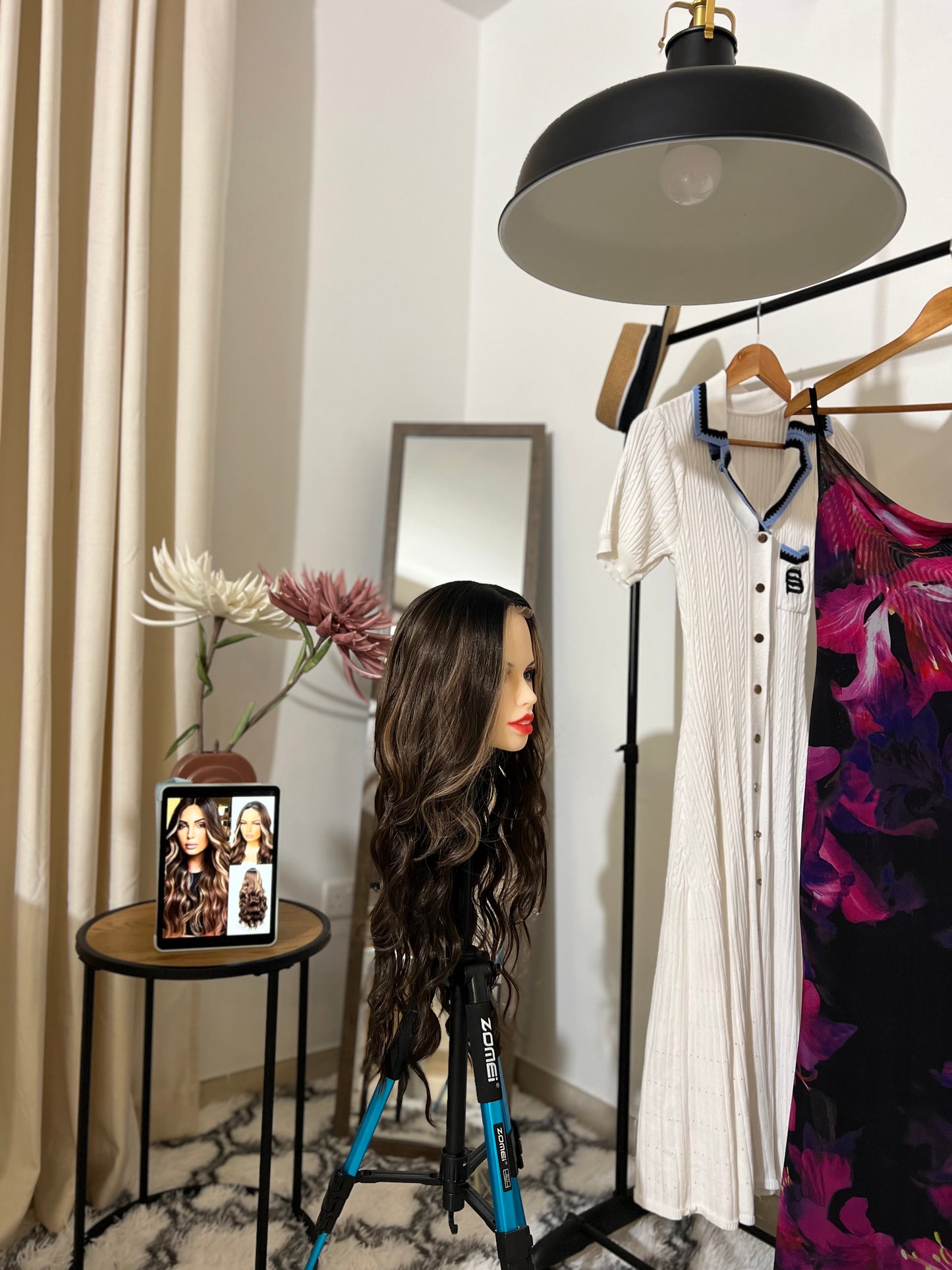 Natural Sexy Long Wavy Brown Highlighted Blonde Wig