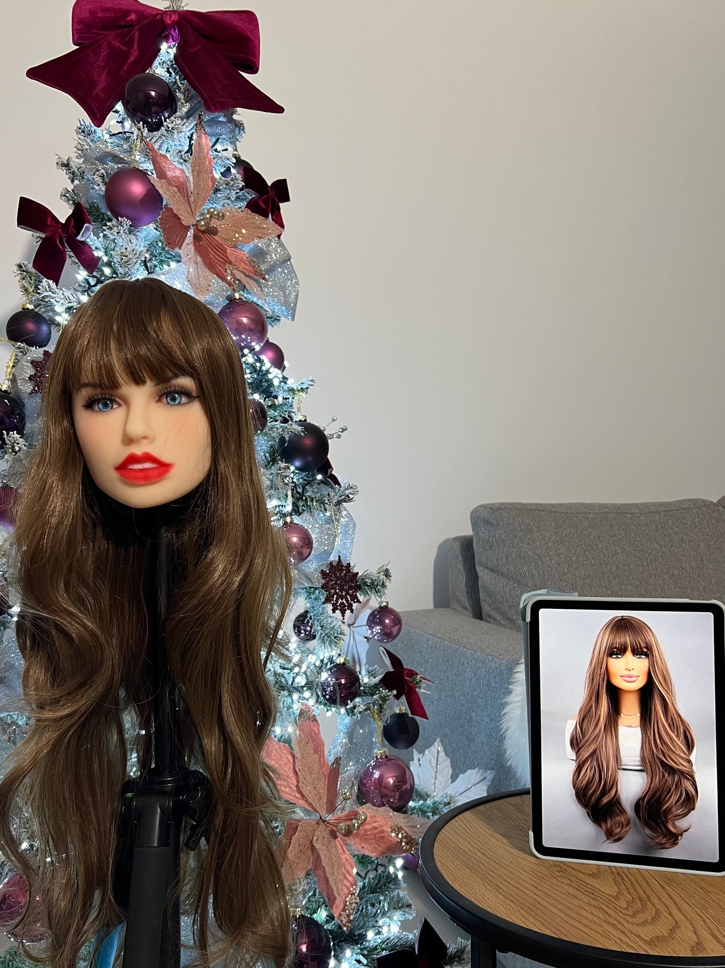 Ombre Brown and Blonde Blend Wig with Subtle Highlights