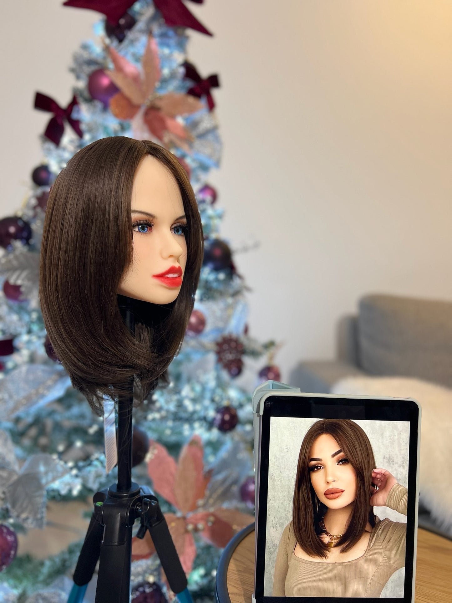 Short Straight Brown Bob Wig
