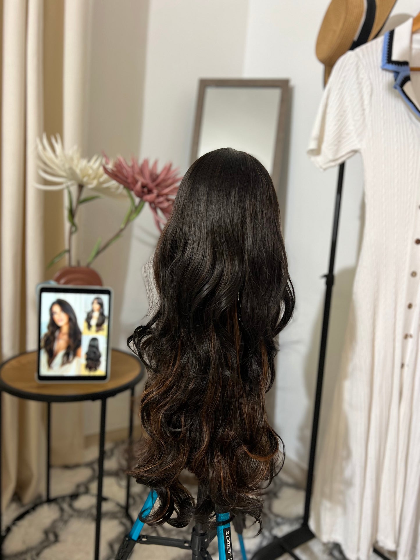 Long Curly Hair With Bangs