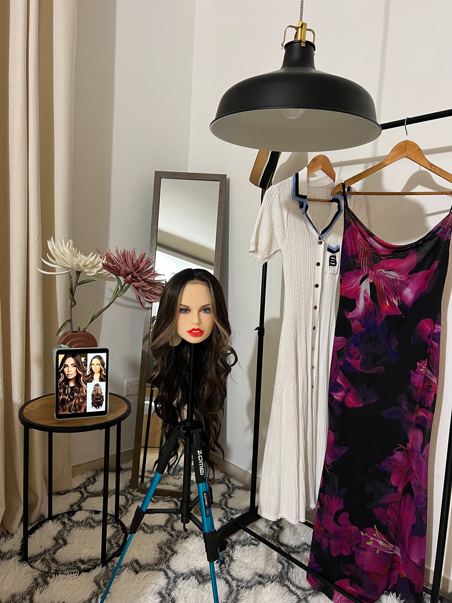 Natural Sexy Long Wavy Brown Highlighted Blonde Wig