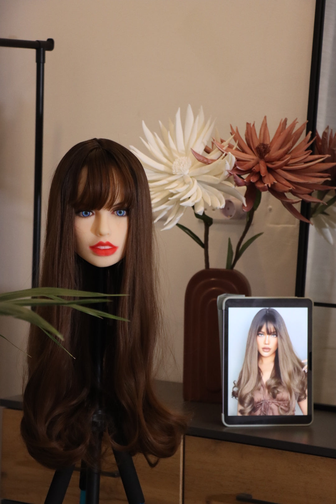 Brown Wig with bangs