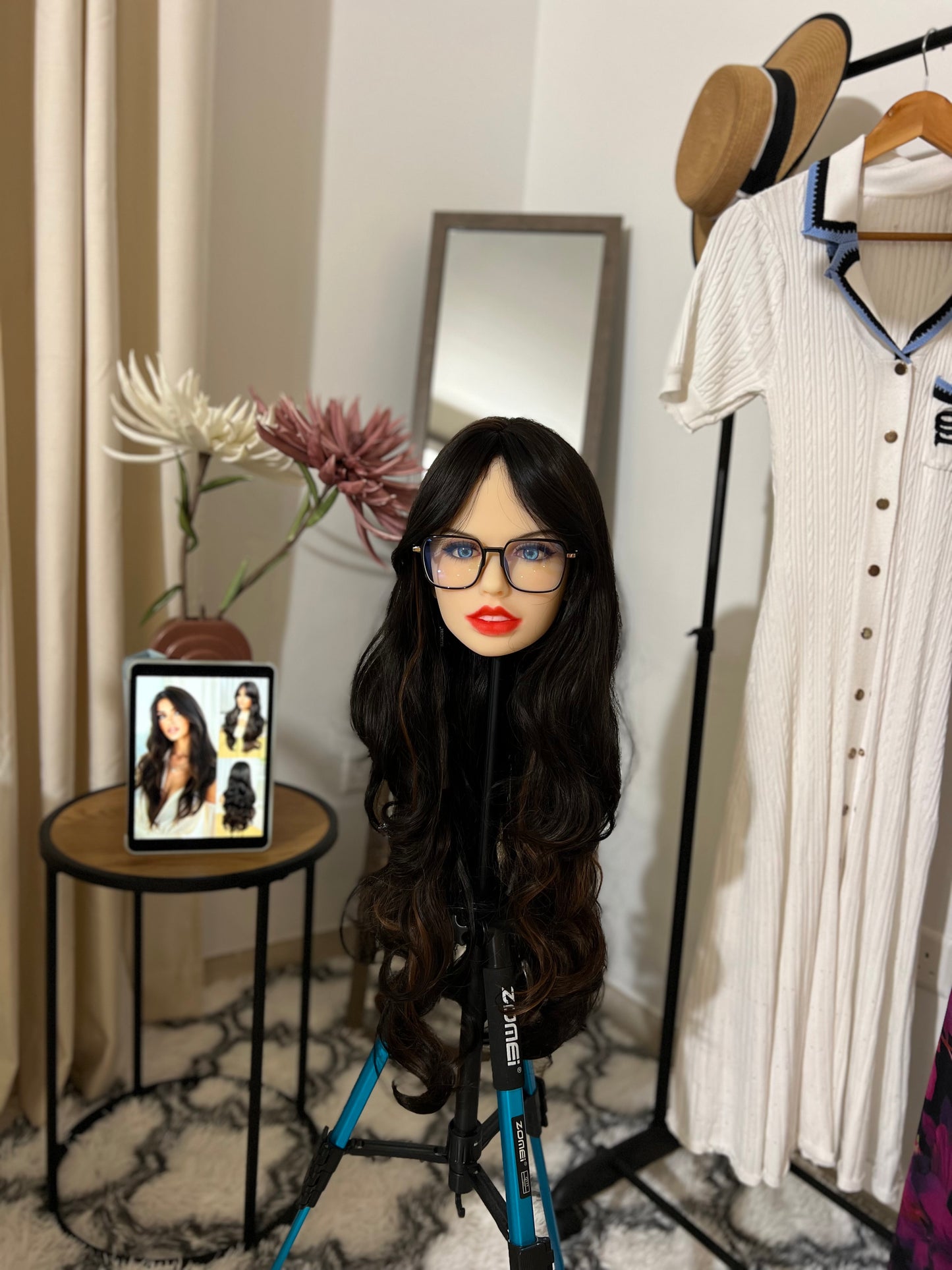 Long Curly Hair With Bangs