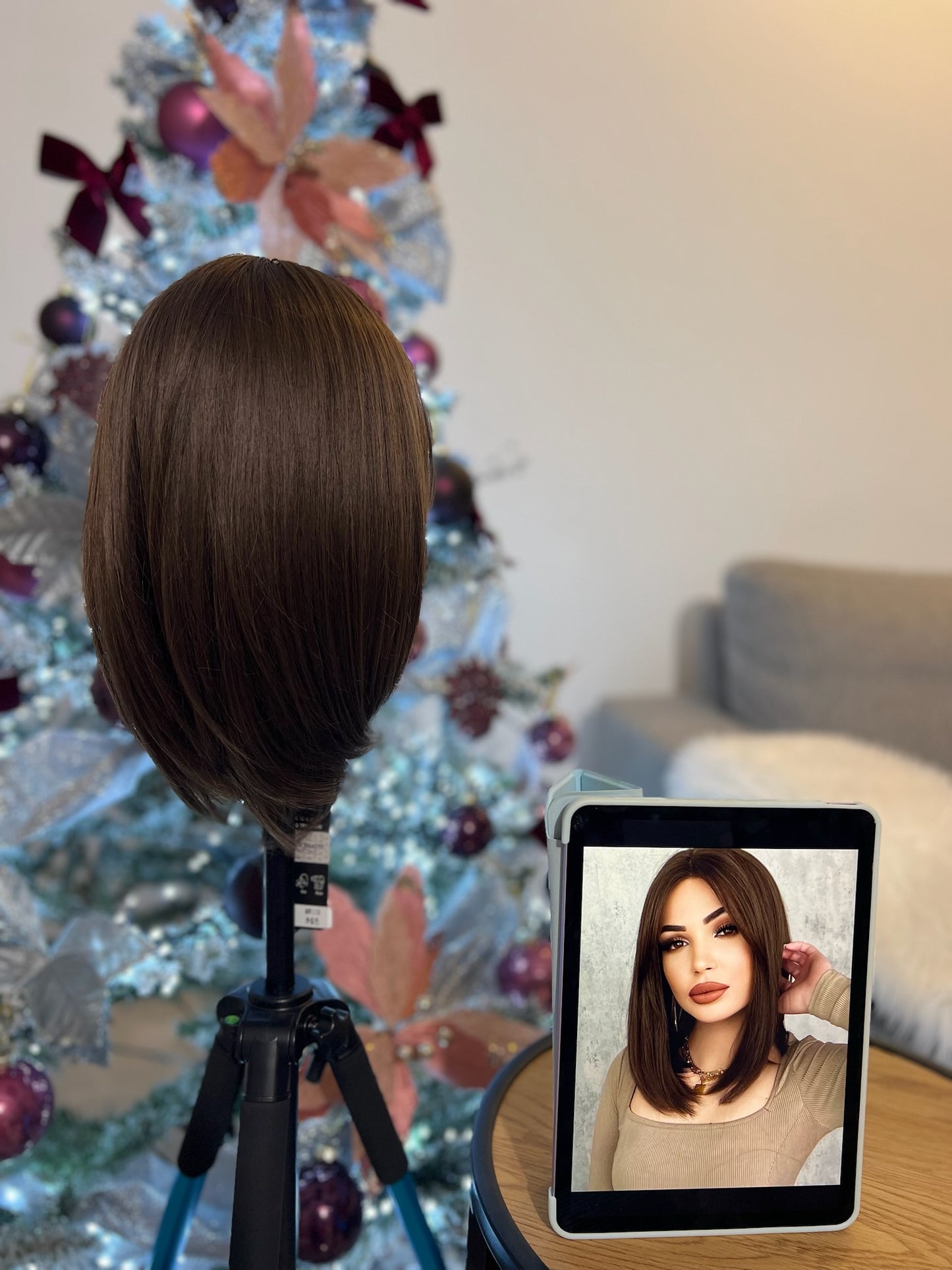 Short Straight Brown Bob Wig